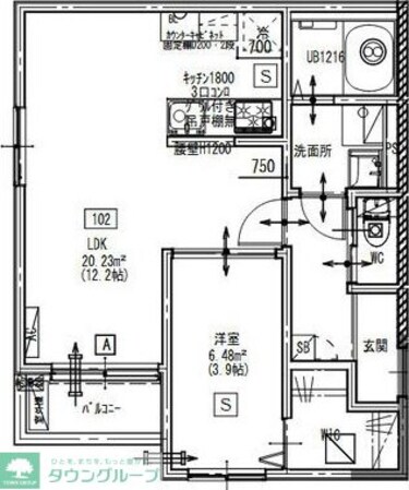 Delica大江の物件間取画像